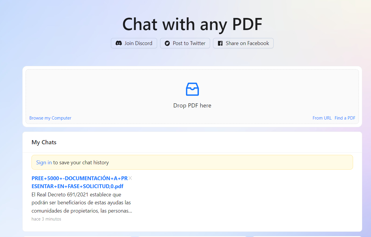automatizacion tareas chatpdf y gespro